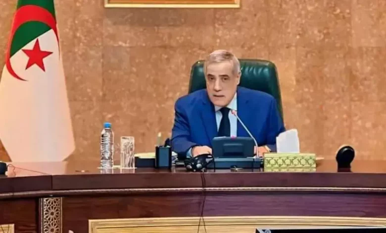خلال إجتماع الحكومة برئاسة الوزير الأول، نذير العرباوي