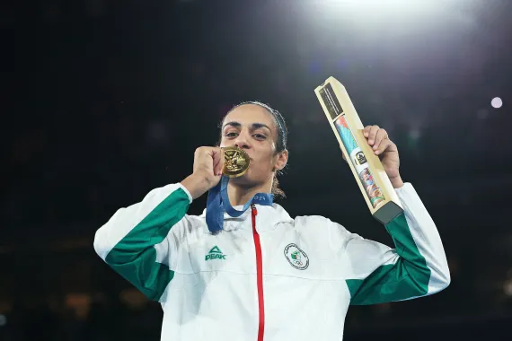الملاكمة إيمان خليف تدرج رسميًا في أولمبياد لوس أنجلوس 2028