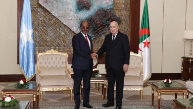 رئيس الجمهورية يخص نظيره الصومالي باستقبال رسمي