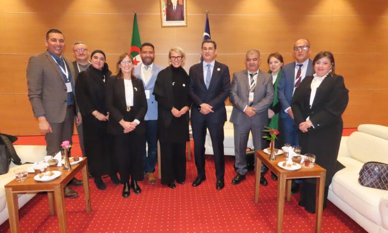 استقبال وزير الصحة، لـ"عبد الله مخلوف" و"كاترينا جوهانسون"