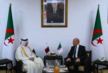 "عبد الحق سايحي" يتباحث مع السفير القطري