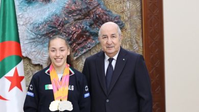 رئيس الجمهورية "عبد المجيد تبون" يستقبل البطلة "كيليا نمور"