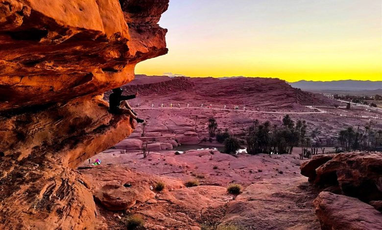 واحة تيوت بولاية النعامة بالجزائر
