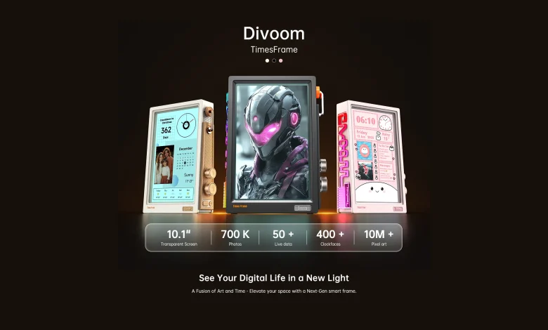 إطار صور رقمي تفاعلي Divoom Times Frame