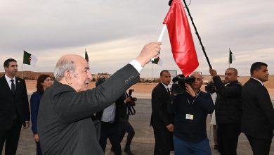رئيس الجمهورية يُدشن خط السكة الحديدية غارا جبيلات - بشار-