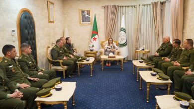 مسراتي تستقبل وفداً من ضباط الشرطة القضائية بالدرك الوطني