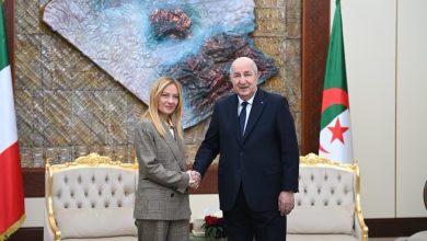 زيارة رئيسة مجلس وزراء إيطاليا جورجيا ميلوني إلى الجزائر