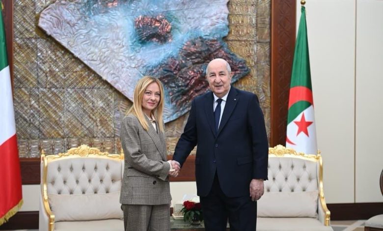 زيارة رئيسة مجلس وزراء إيطاليا جورجيا ميلوني إلى الجزائر