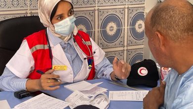 القافلة الطبية الهلال الأحمر الجزائري في جانت لفائدة السكان