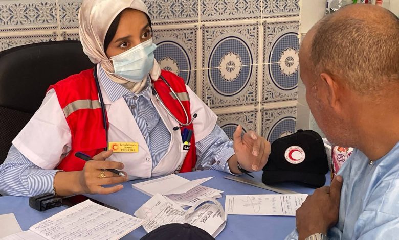 القافلة الطبية الهلال الأحمر الجزائري في جانت لفائدة السكان