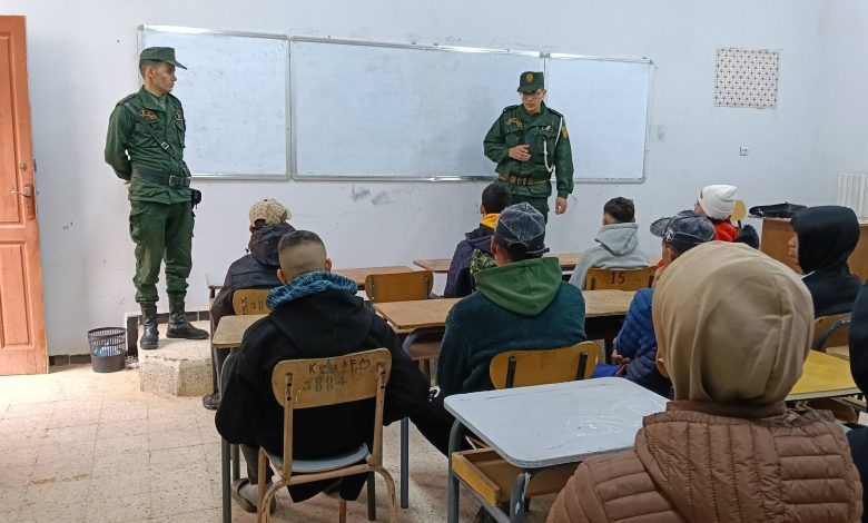 الدرك الوطني ينظم حملة تحسيسية لفائدة المتربصين