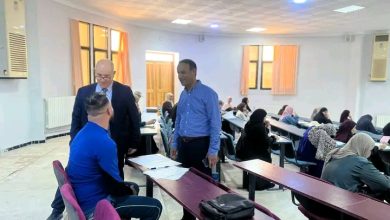 كلية العلوم الإنسانية والاجتماعية بجامعة المسيلة مدير الجامعة يتابع سير الامتحانات