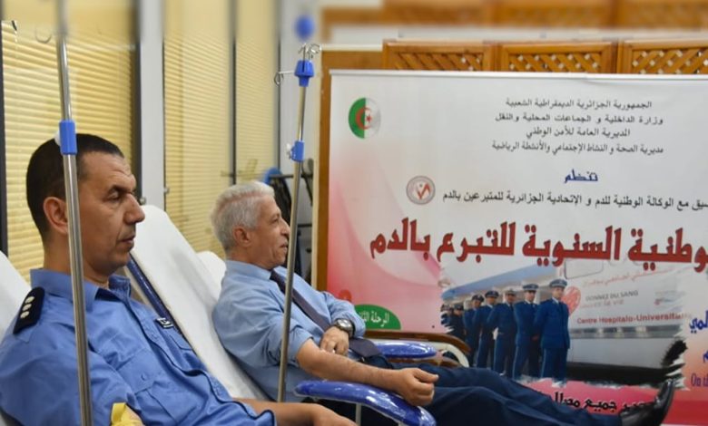الشلف..حملة واسعة للتبرع بالدم في صفوف منتسبي الشرطة